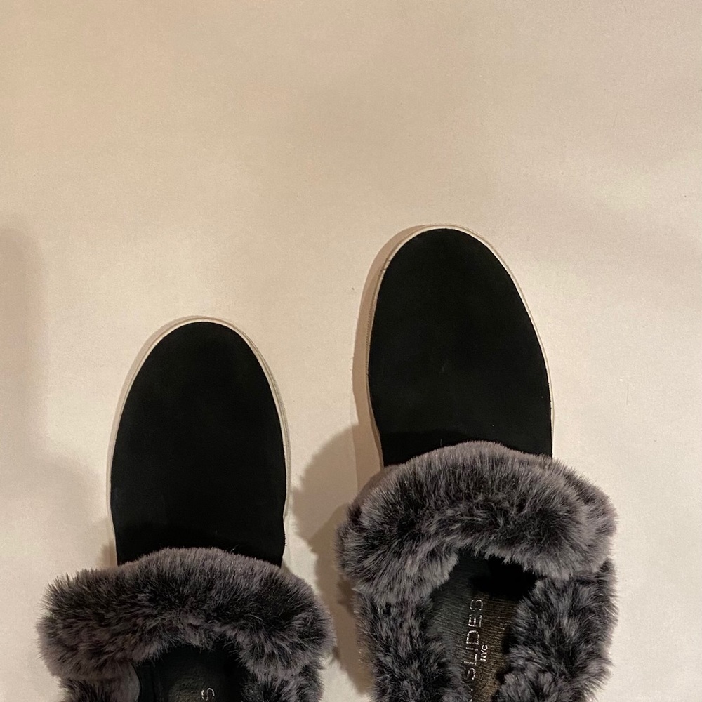 J/Slides Sean Boot Black Weatherproof Suede - image 2